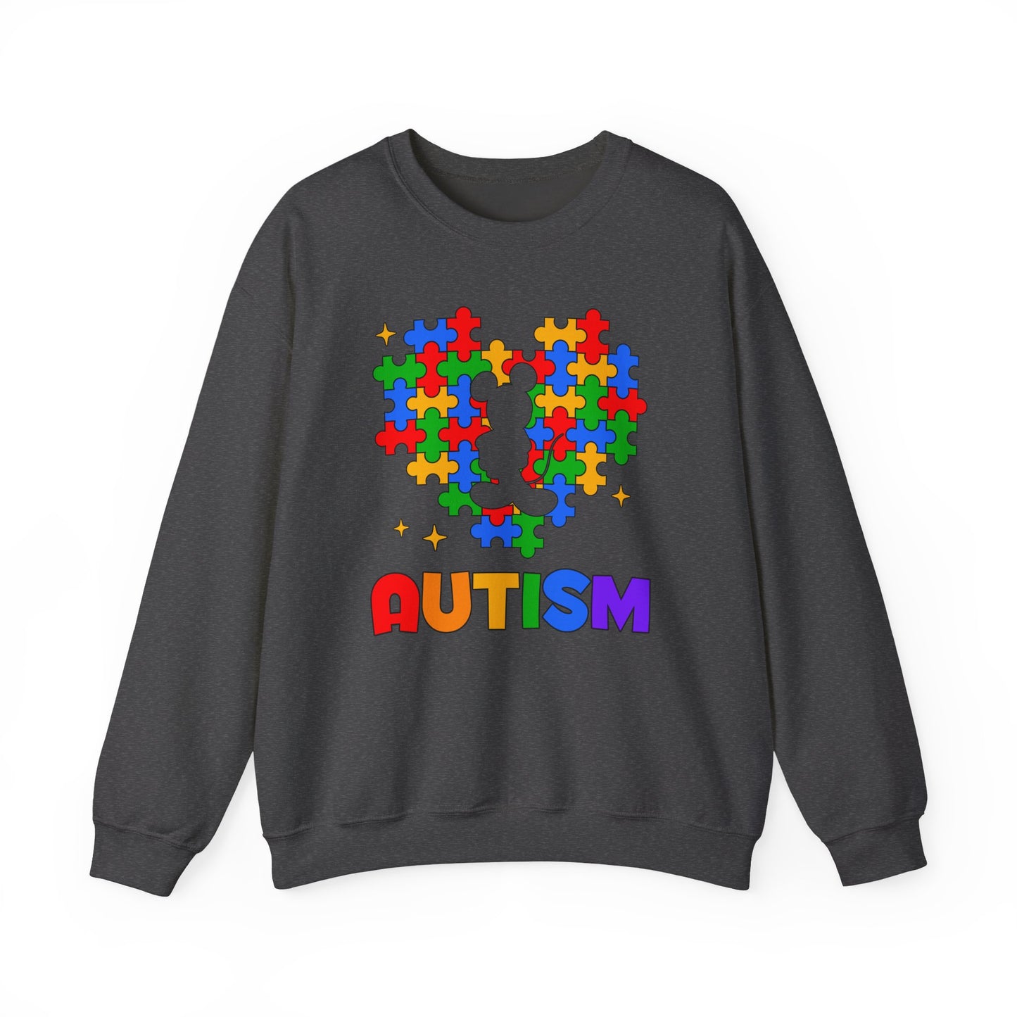 Autism Puzzle Heart Crewneck Sweatshirt
