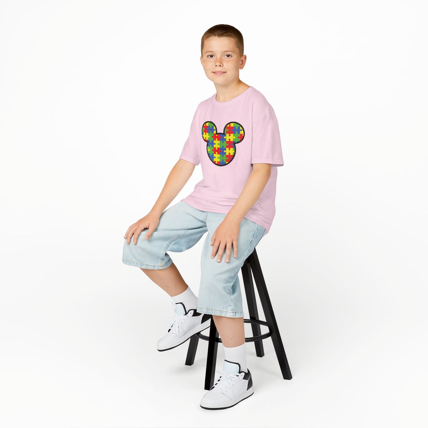 Colorful Puzzle Mickey Mouse Kids Tee