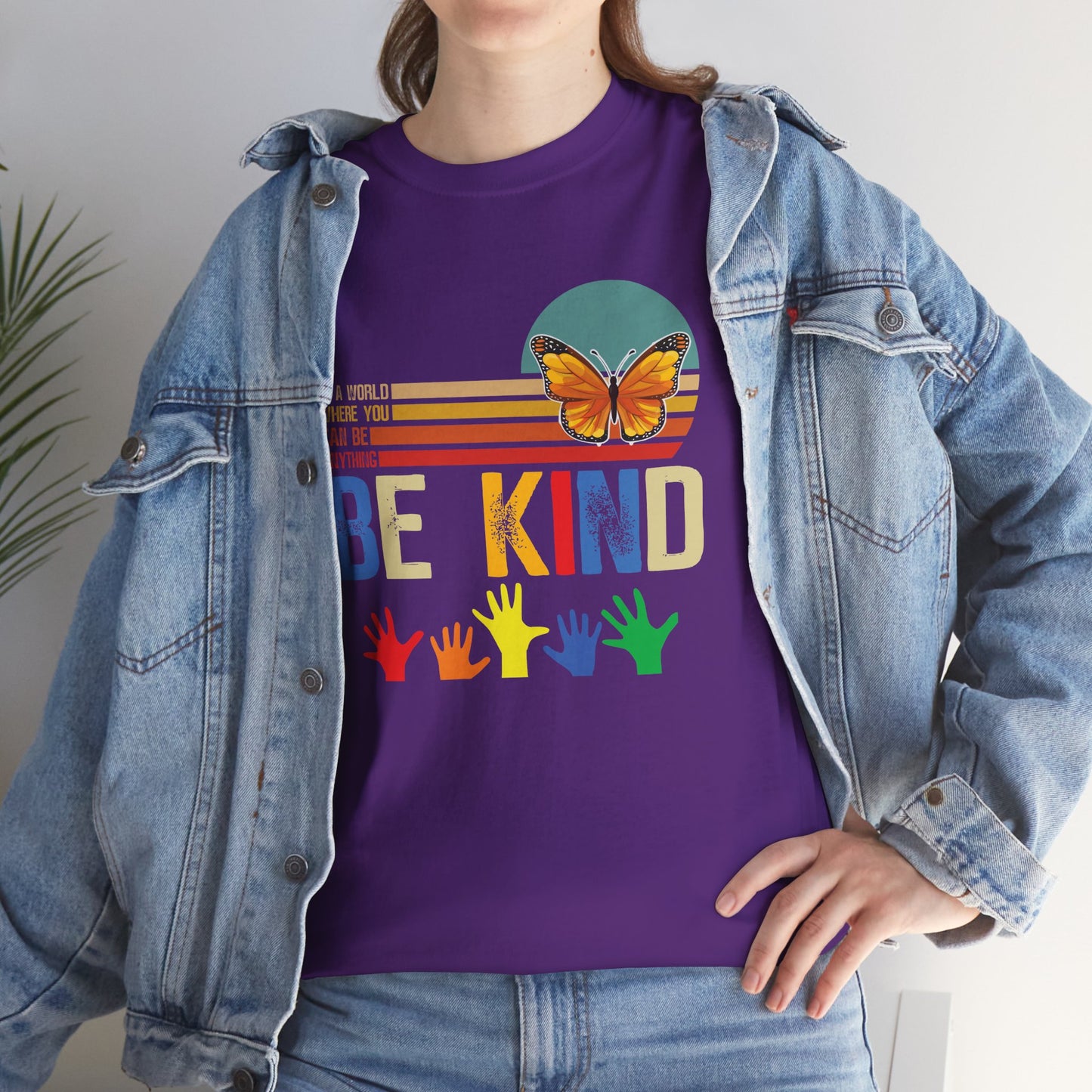 Be Kind Unisex Heavy Cotton Tee - Colorful Inspirational T-Shirt
