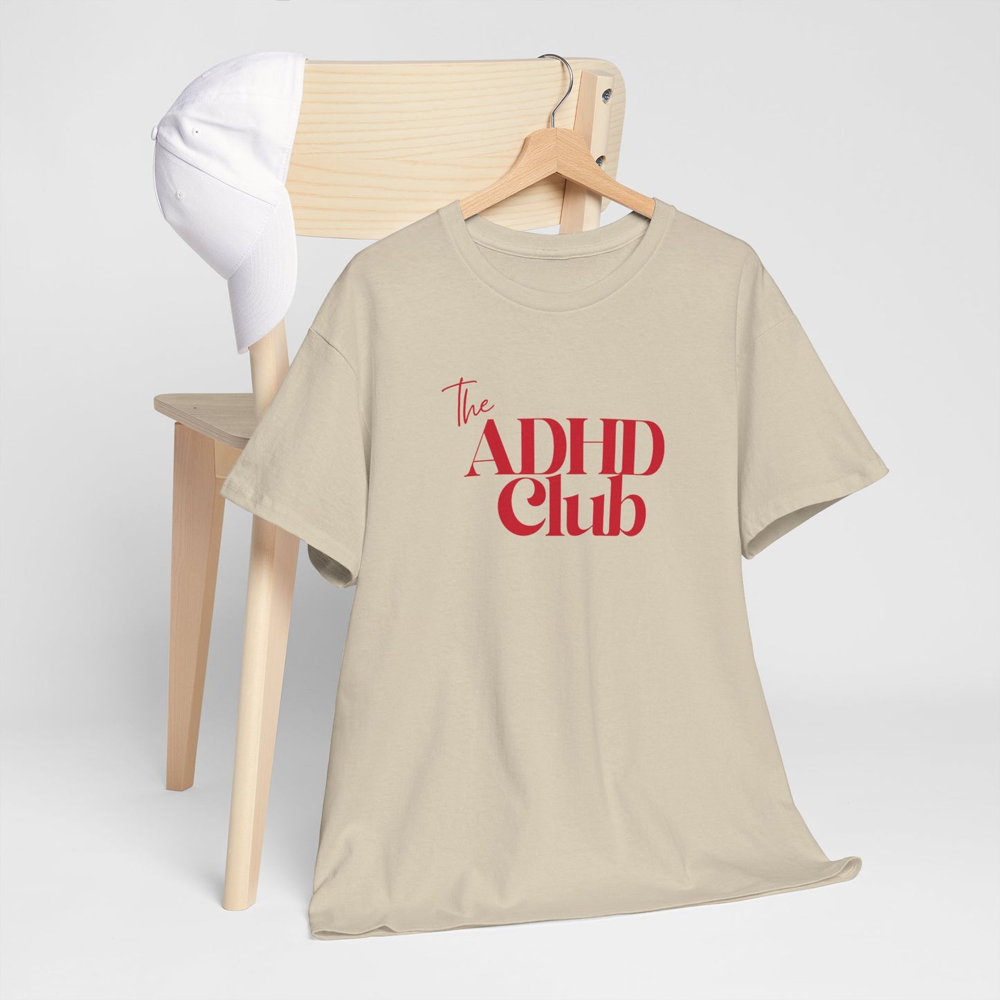 ADHD Club Unisex Heavy Cotton Tee - Comfortable & Supportive T-Shirt