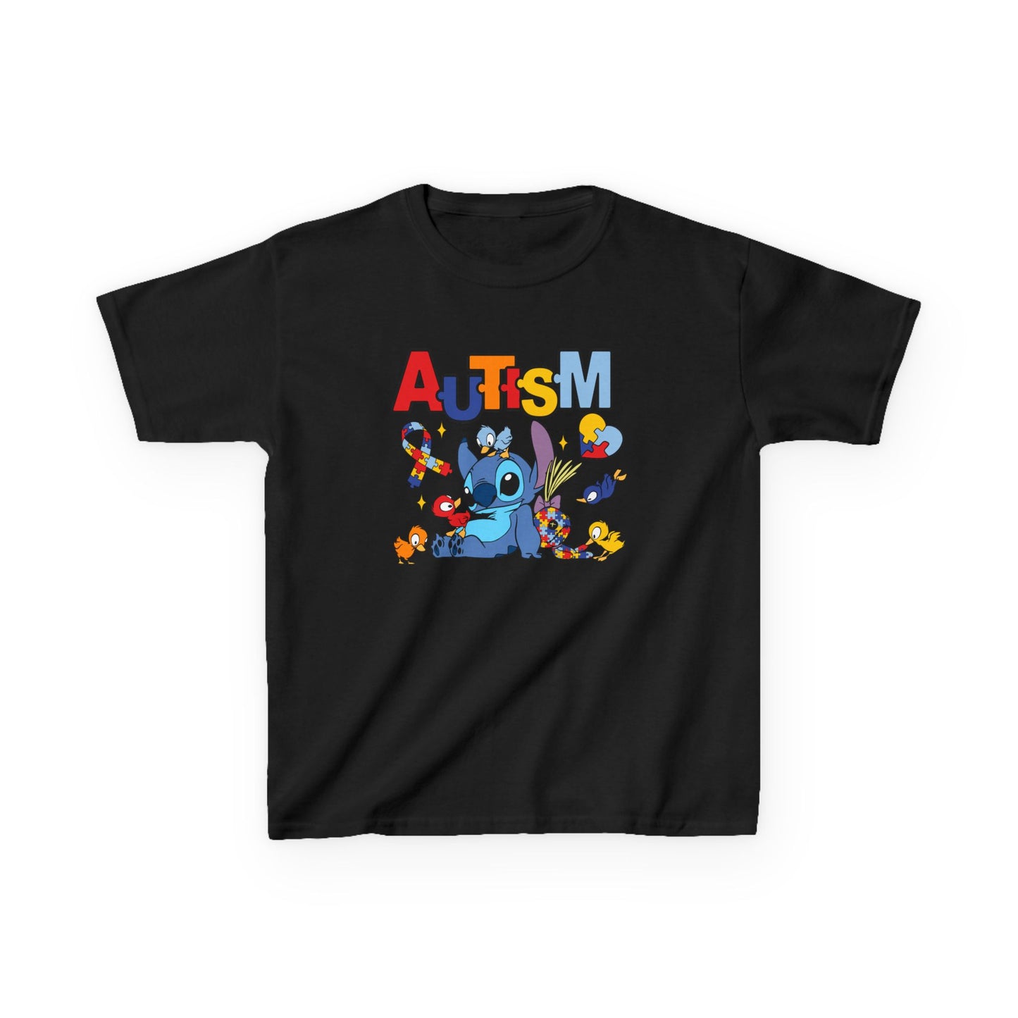 Kids Tee — Cute Autism Awareness Design with Puzzle Pieces