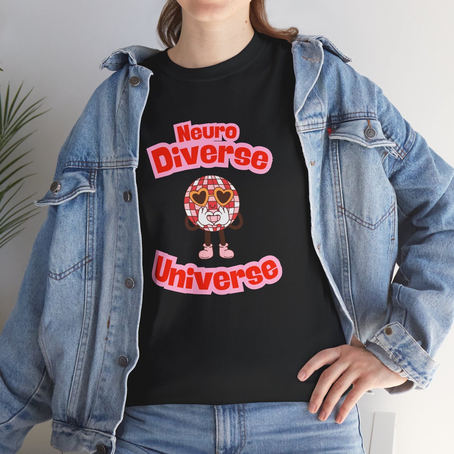 Neuro Diverse Universe Tee - Unisex Heavy Cotton T-Shirt for Inclusivity and Awareness