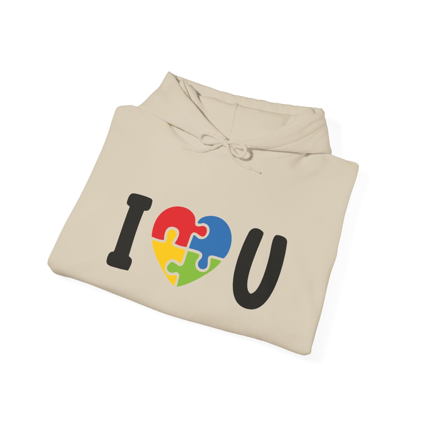 I Love You Puzzle Hoodie