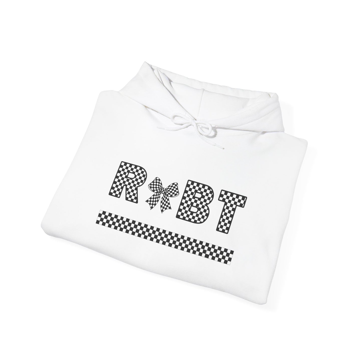 RBT Bow Checkered Hooded Sweatshirt