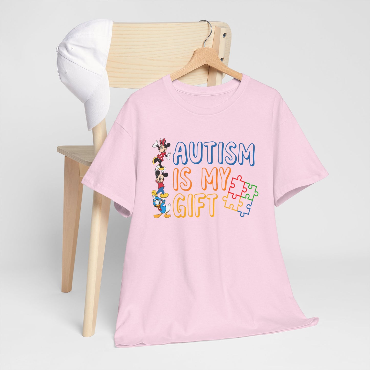 Autism Is My Gift T-Shirt — Colorful Puzzle Piece Awareness Tee