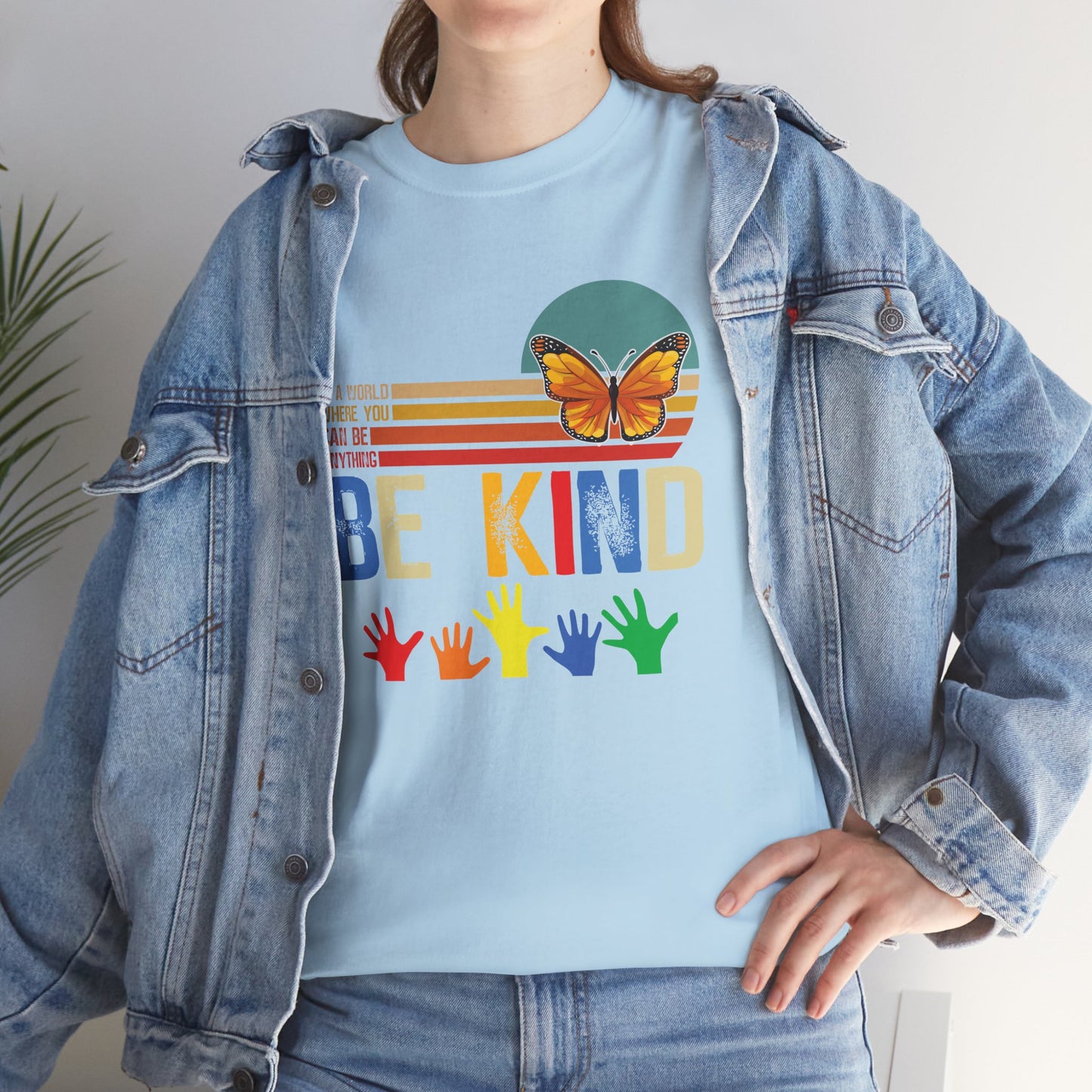 Be Kind Unisex Heavy Cotton Tee - Colorful Inspirational T-Shirt