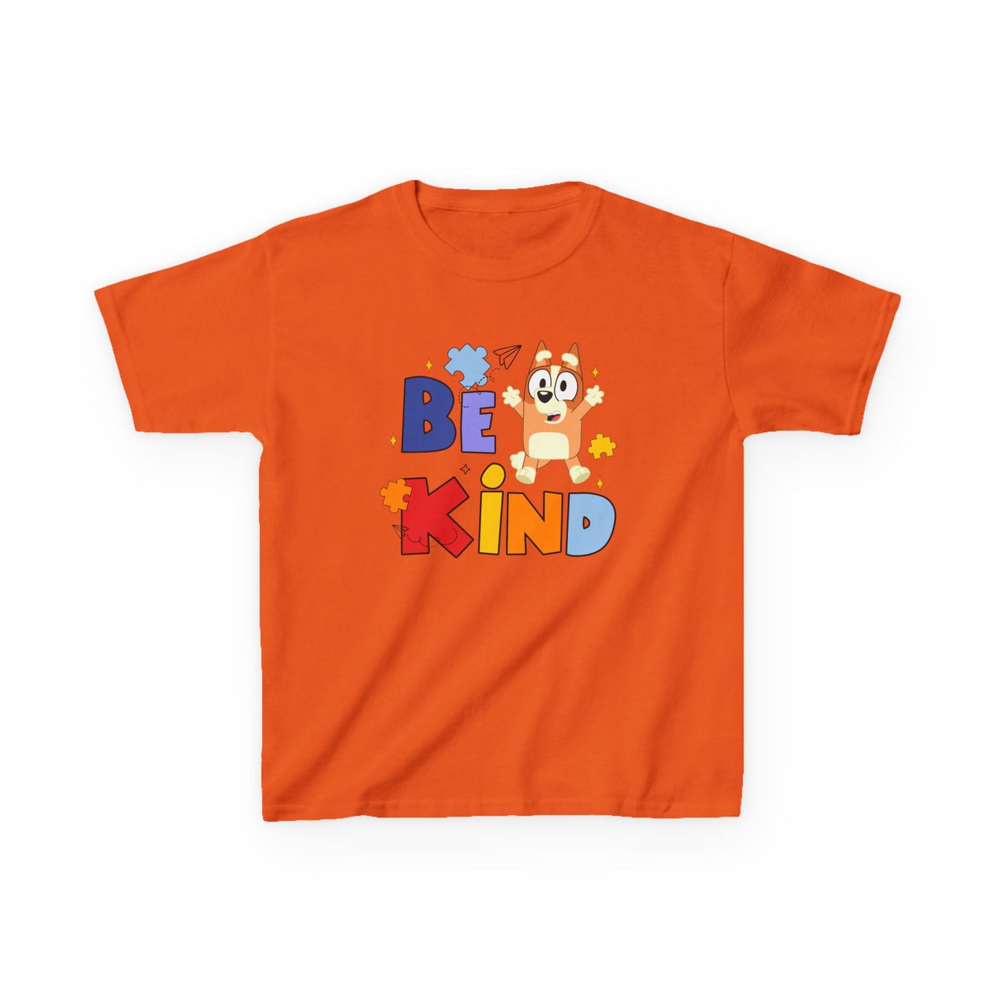 Kids Autism Awareness T-Shirt — Colorful Puzzle Heart Design