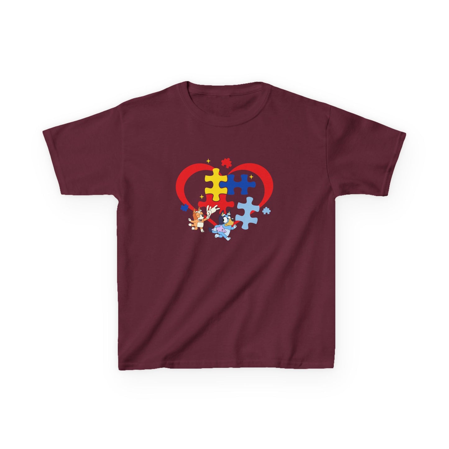 Kids Autism Puzzle Heart T-Shirt