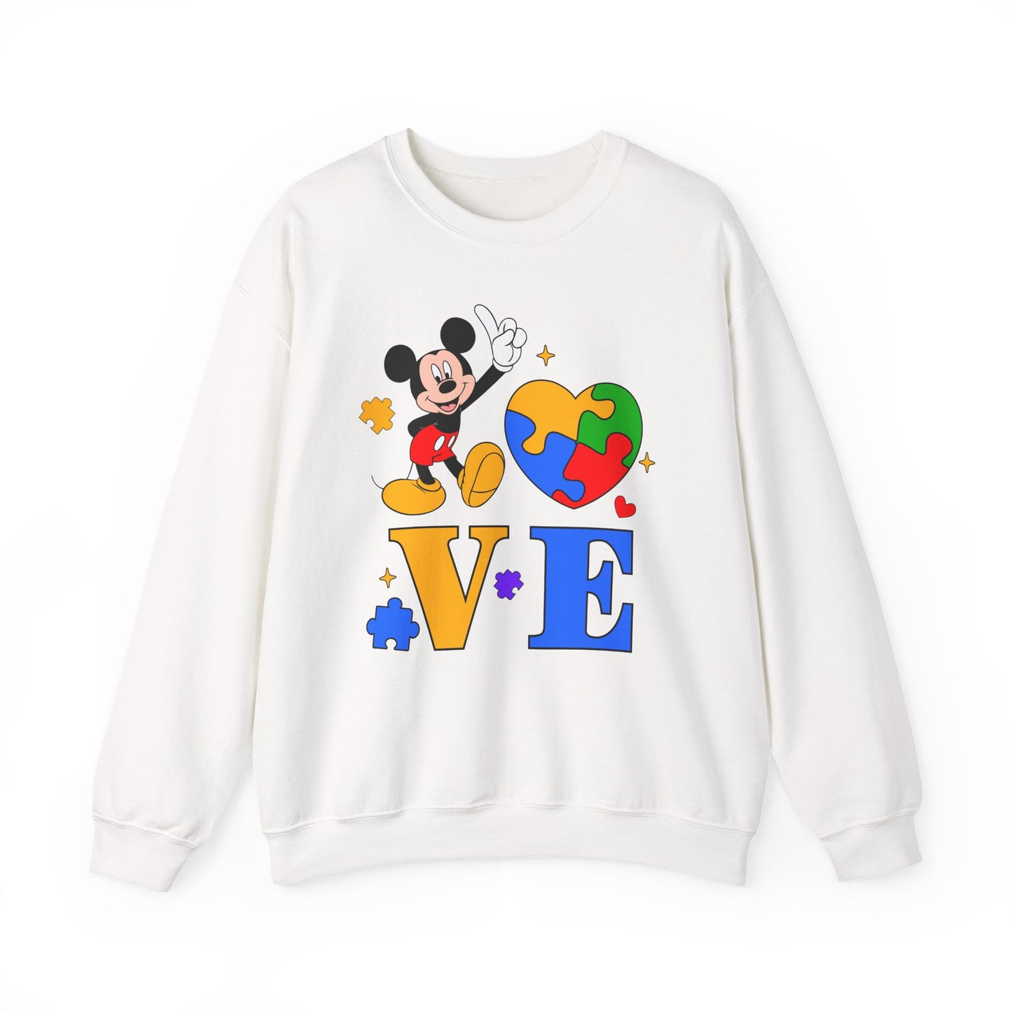 Mickey Puzzle Heart LOVE Sweatshirt