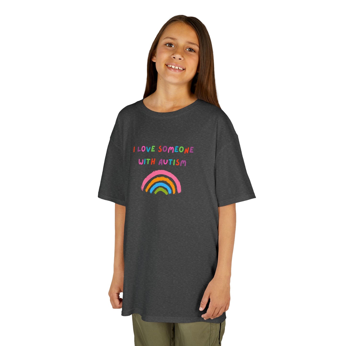 Autism Awareness Kids Tee - I Love Someone with Autism