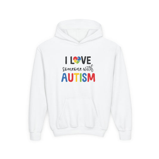 I Love You Puzzle Heart Hoodie for Youth