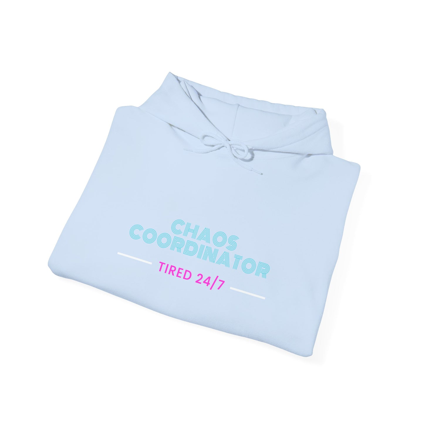 Chaos Coordinator Hoodie — Pastel 'Chaos Coordinator' Text Pullover