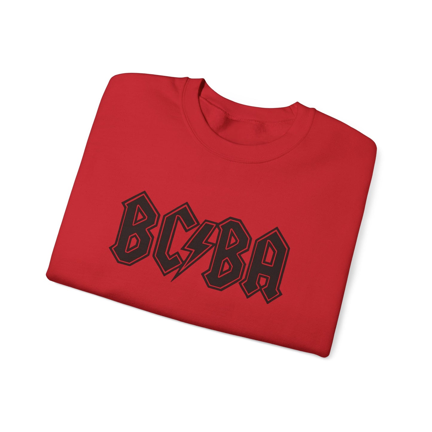 Sweatshirt — BCBA Lightning Logo Crewneck (Rock Band Vintage Style)