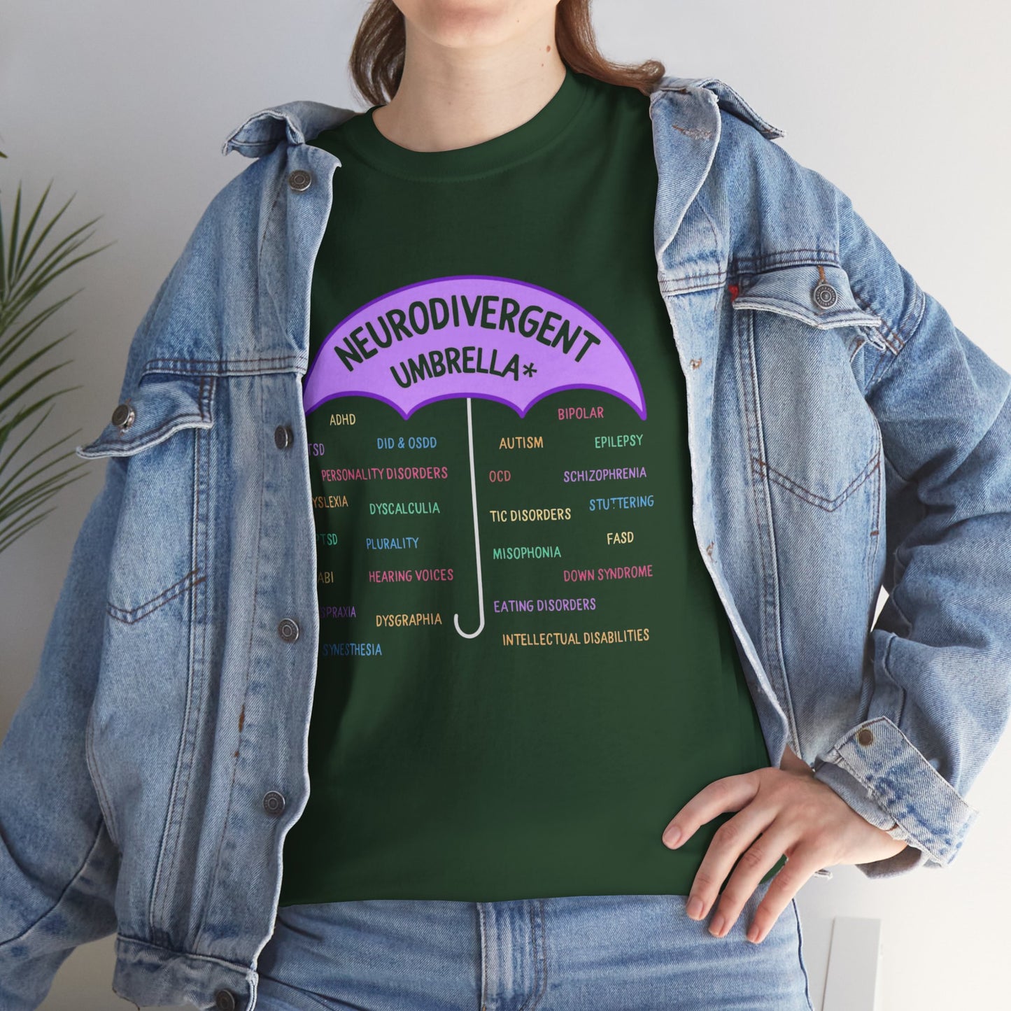 Neurodivergent Umbrella Unisex Heavy Cotton Tee