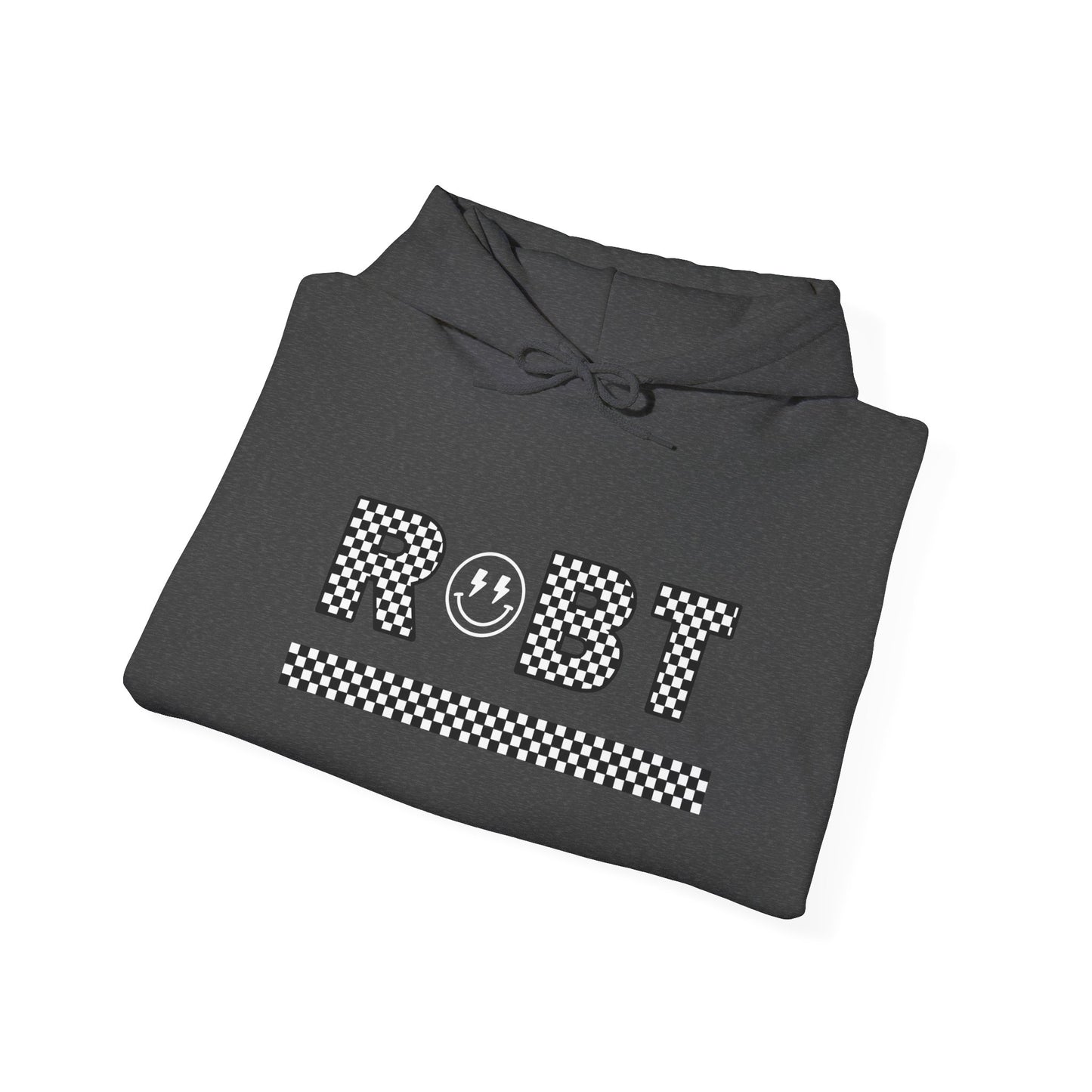 RBT Smiley Checkered Hooded Sweatshirt