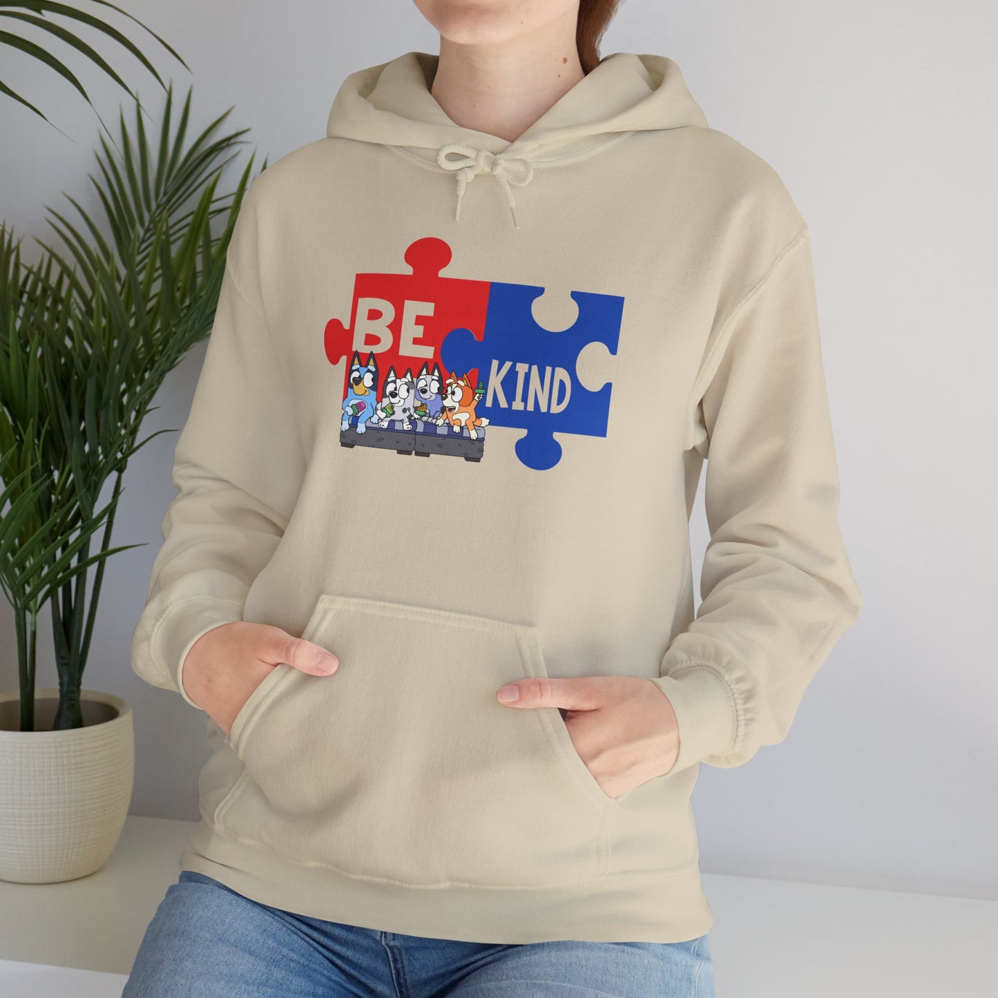 Be Kind Puzzle Hoodie – Autism Awareness Community Sweatshirt