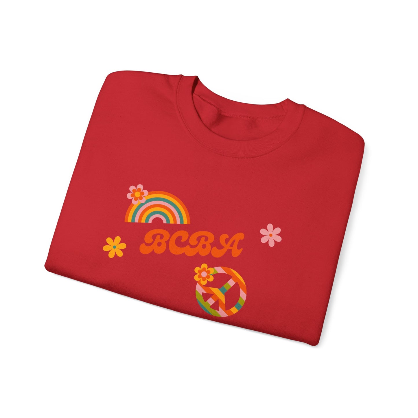 Retro Rainbow ‘BCBA’ Crewneck Sweatshirt
