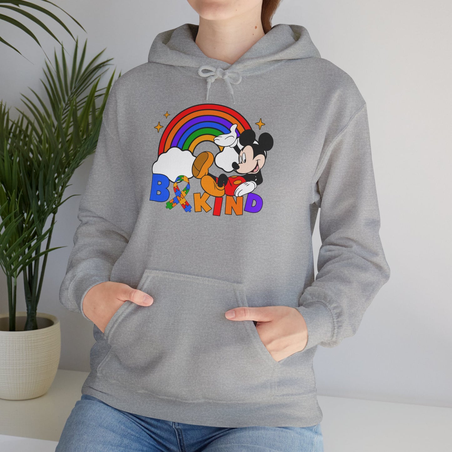 Hoodie — Be Kind Rainbow Mickey Graphic Pullover