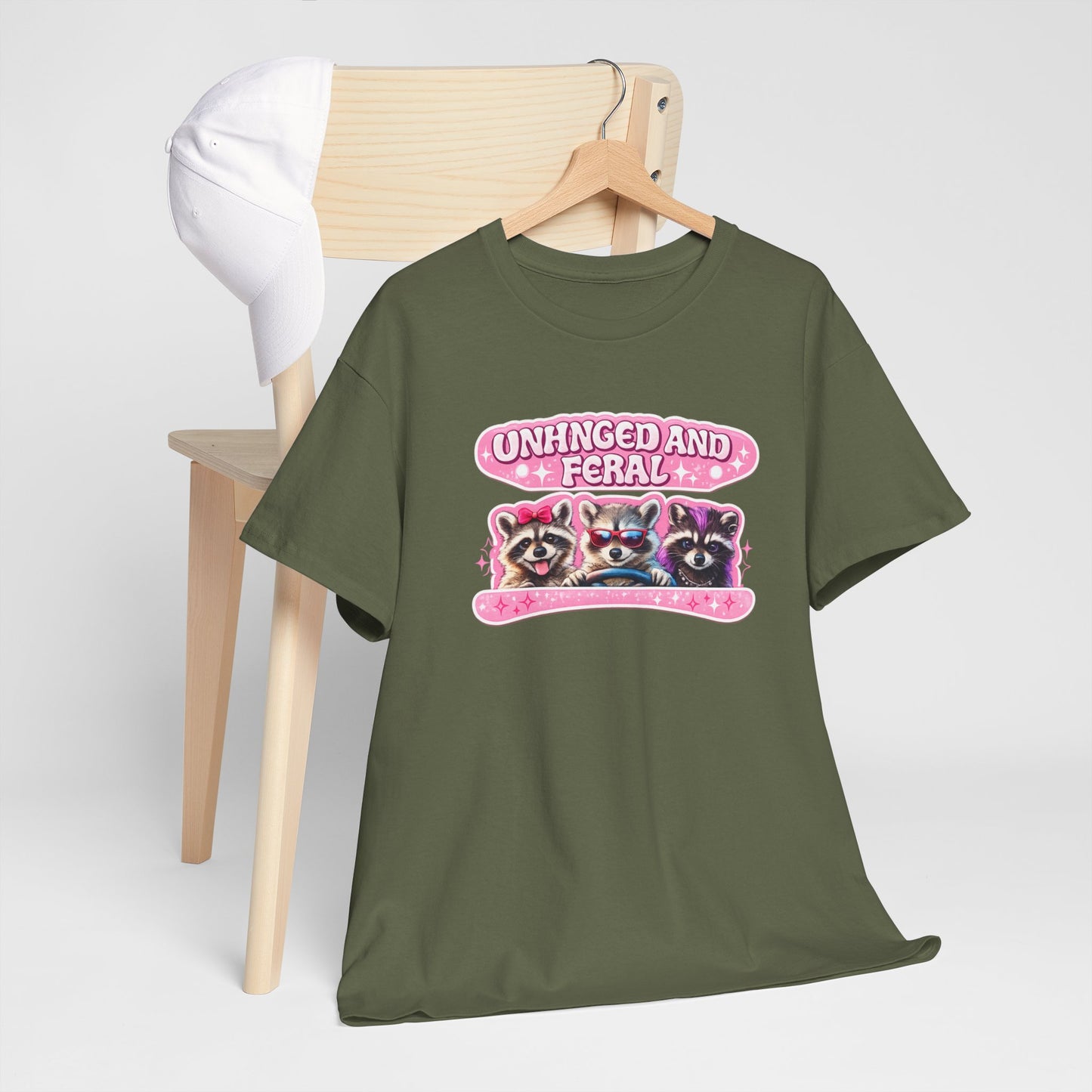 Unhinged and Feral Raccoon Tee