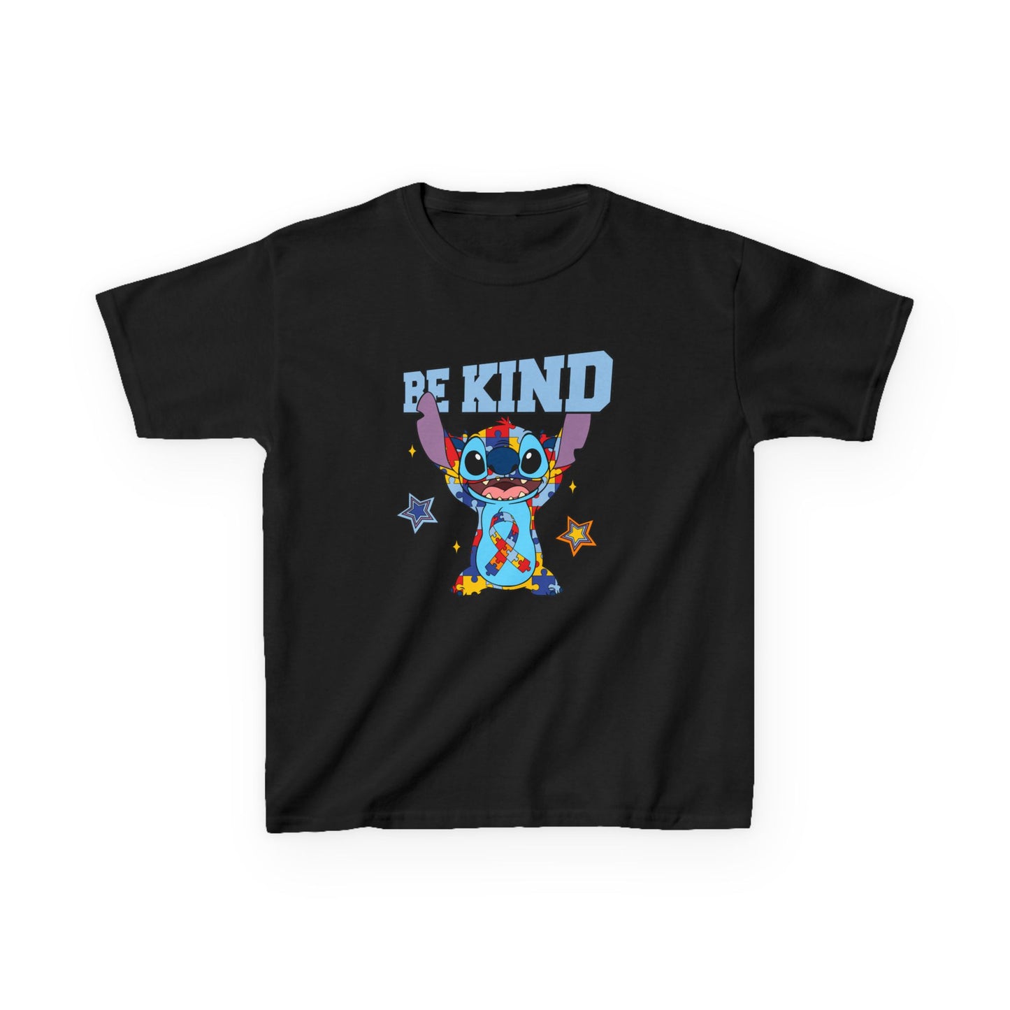 Kids Tee — Cute 'Be Kind' Cartoon Alien Graphic Shirt
