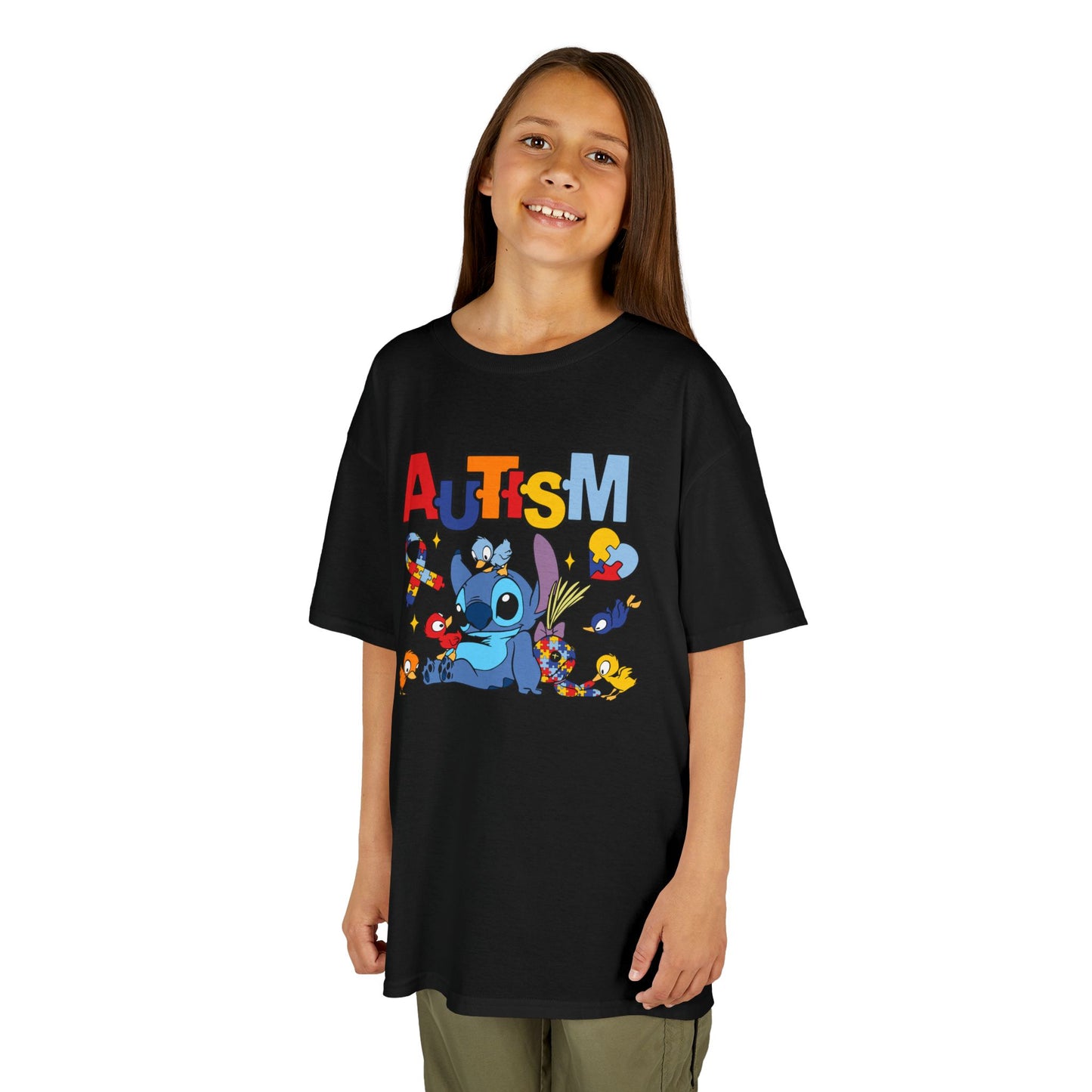 Kids Tee — Cute Autism Awareness Design with Puzzle Pieces