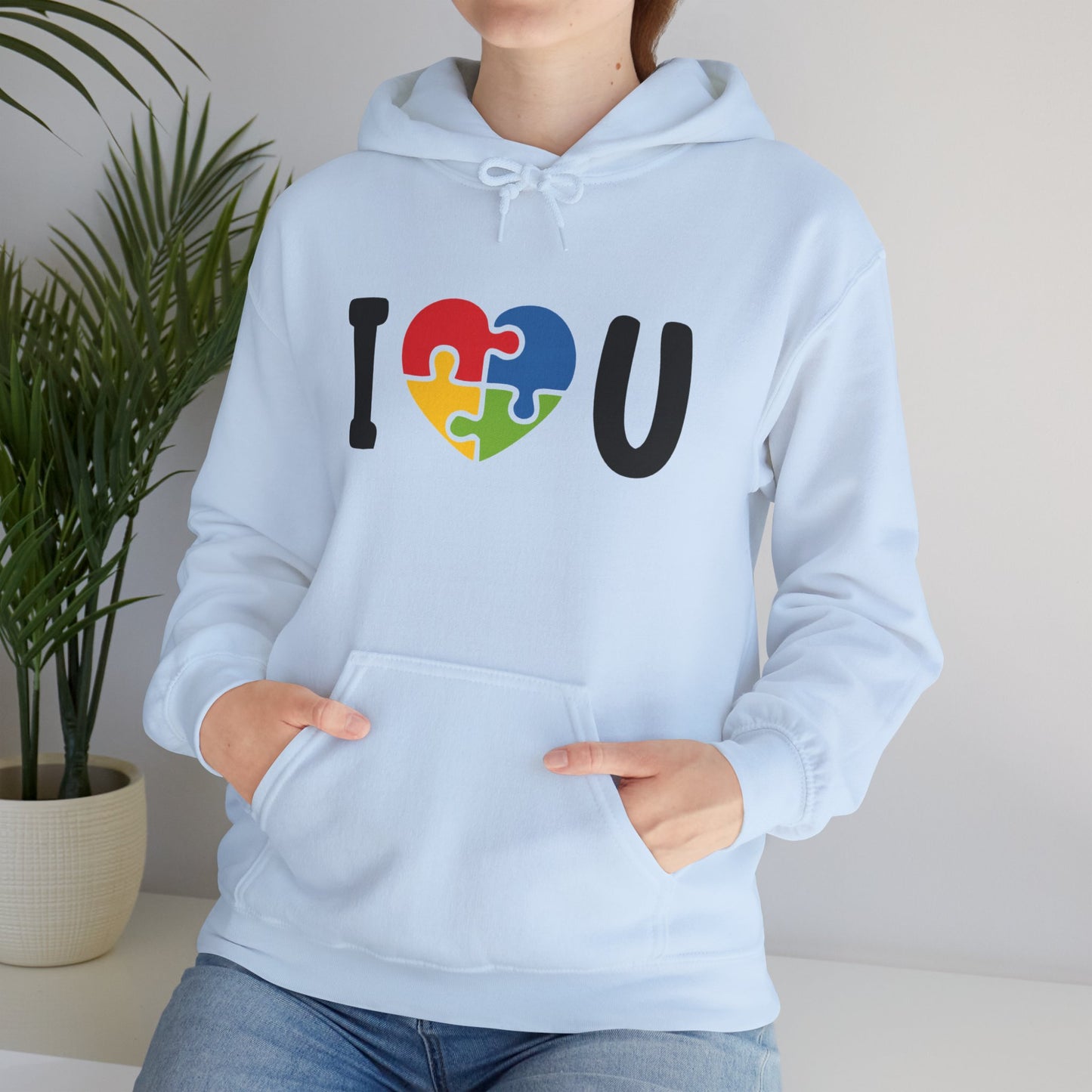 I Love You Puzzle Hoodie