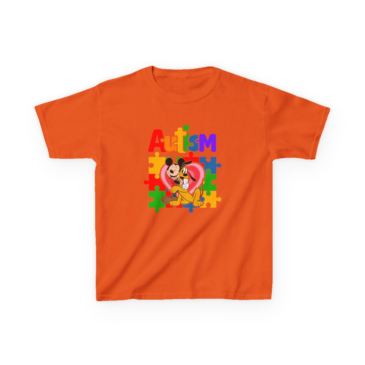 Kids Autism Awareness Puzzle Heart T-Shirt