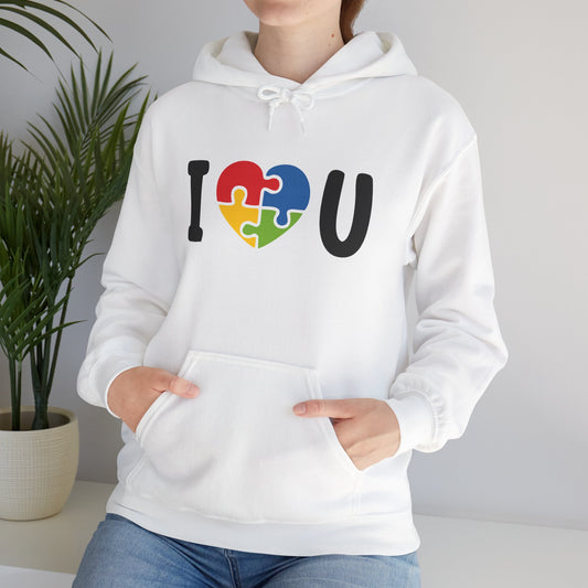 I Love You Puzzle Hoodie