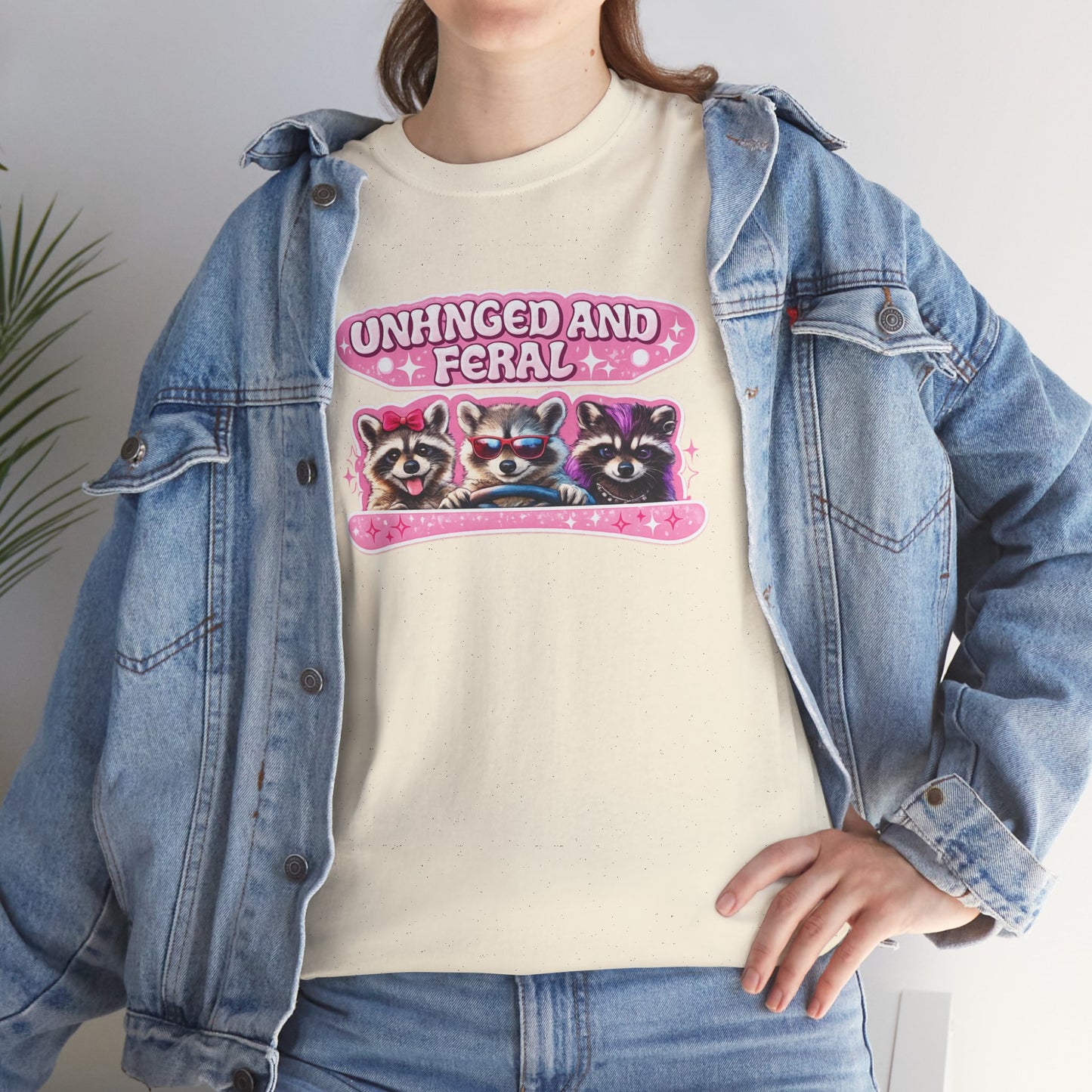 Unhinged and Feral Raccoon Tee