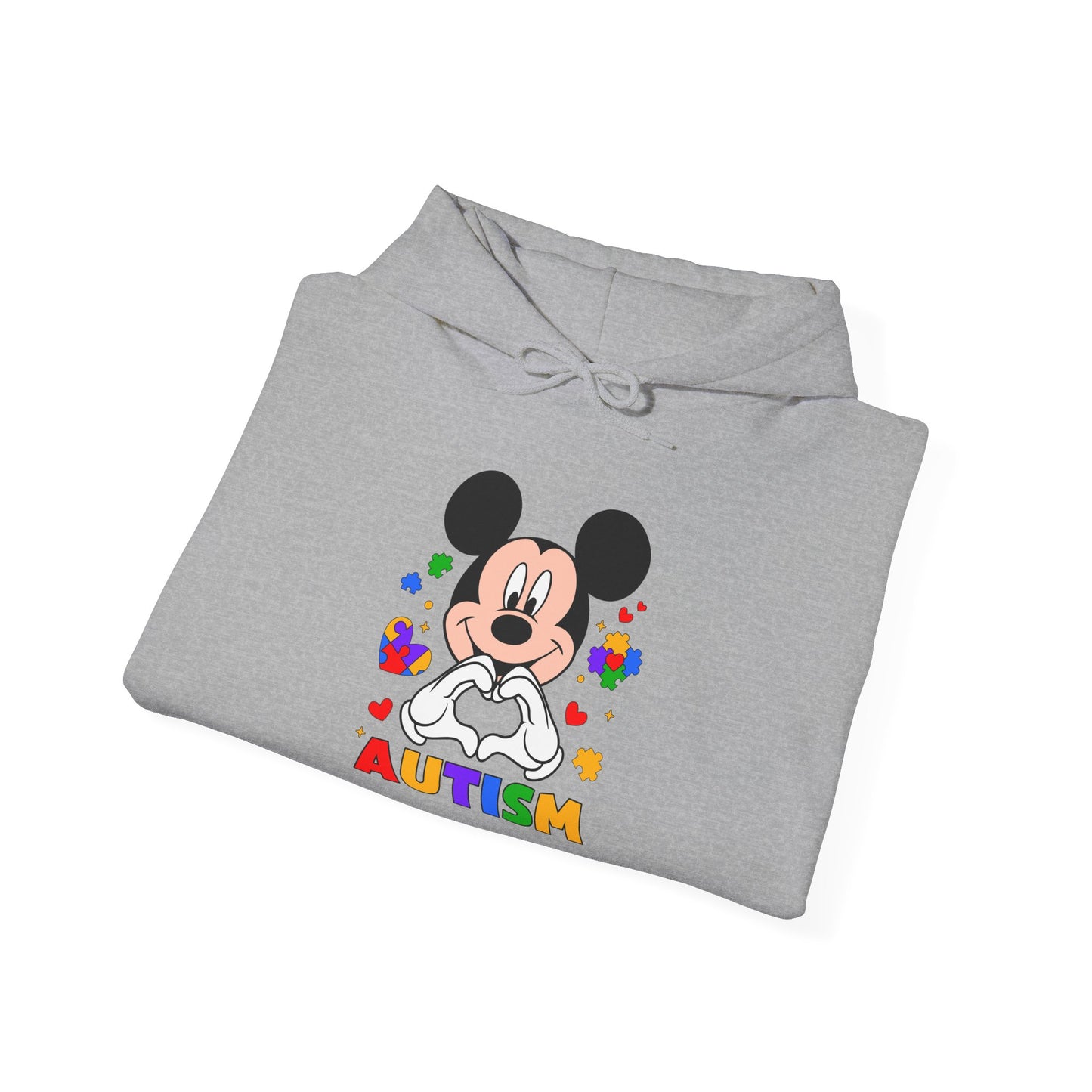 Autism Awareness Hoodie — Colorful Puzzle Heart Design