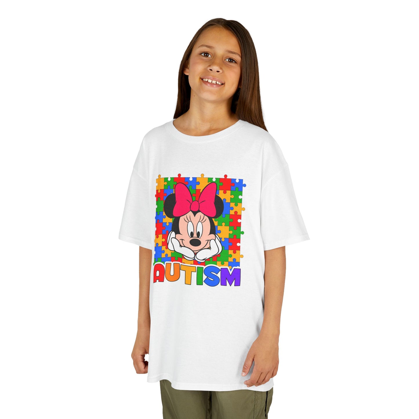 Kids Tee — Colorful Puzzle Autism Support Shirt