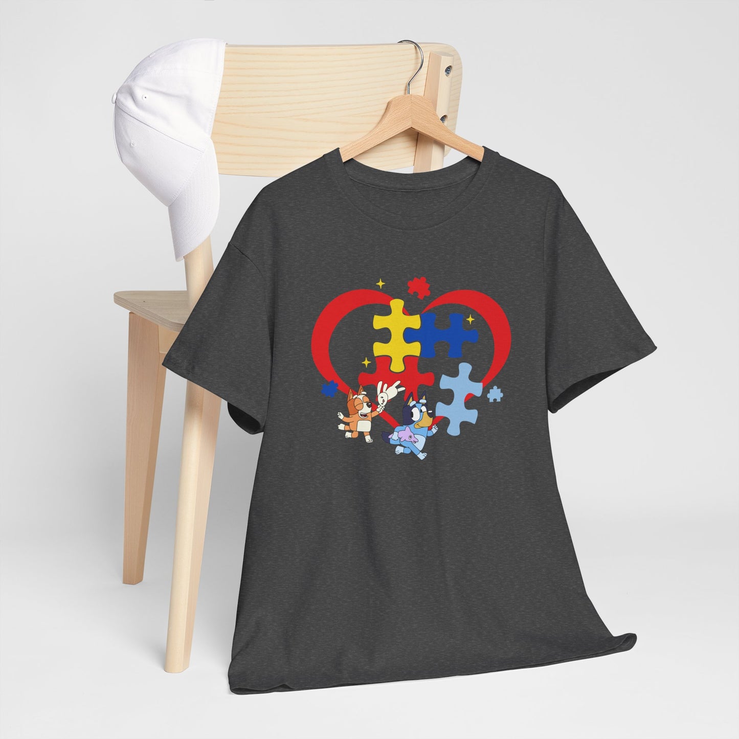 Autism Awareness Heart Puzzle T-Shirt