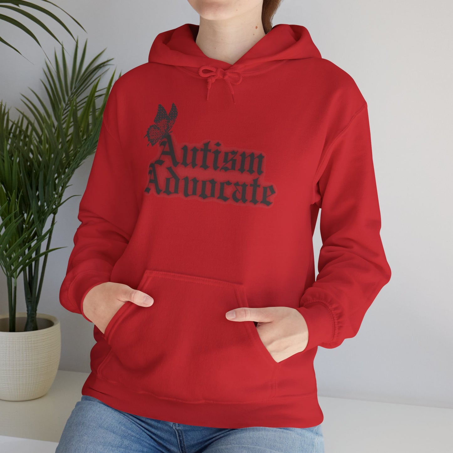 Autism Advocate Hoodie — Gothic Script Awareness Pullover