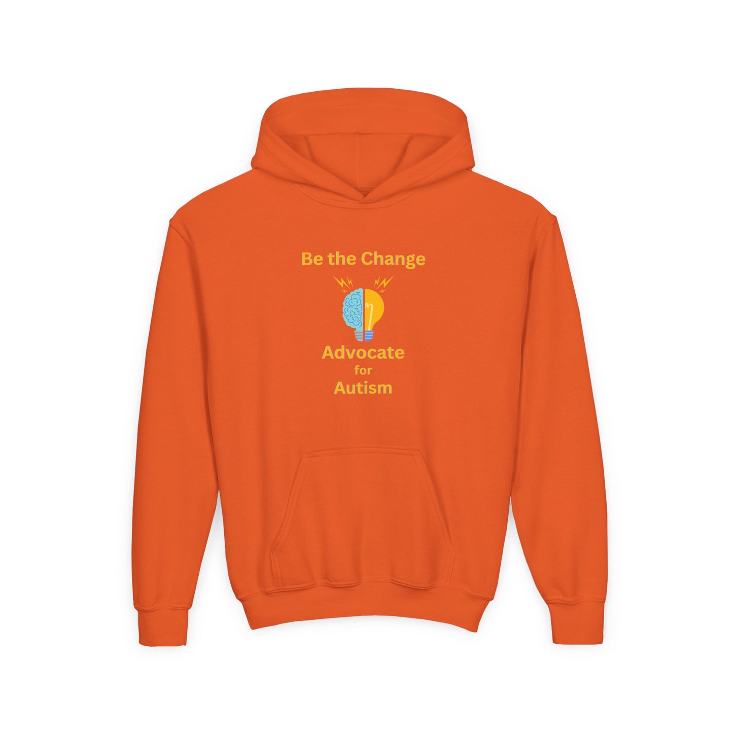 Youth Autism Advocate Hoodie — "Be the Change" Awareness Sweatshirt