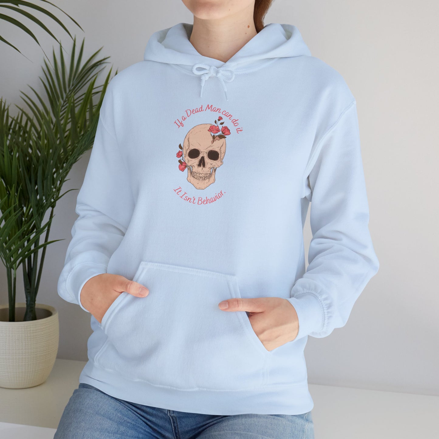 Skull & Roses Hoodie — "I Loved You Once, I Still Do" Floral Skull Sweatshirt