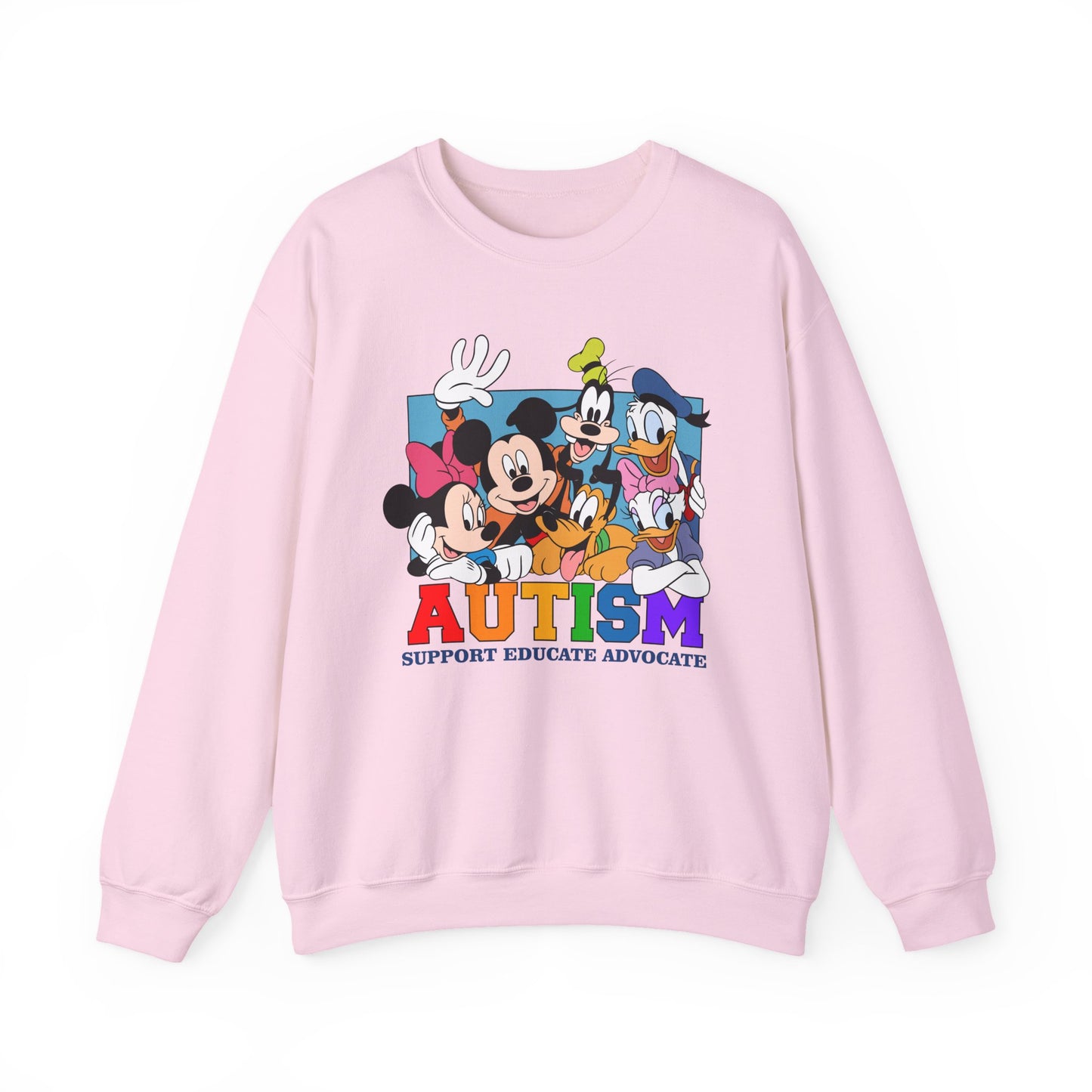 Autism Support Crewneck Sweatshirt — Support Educate Advocate