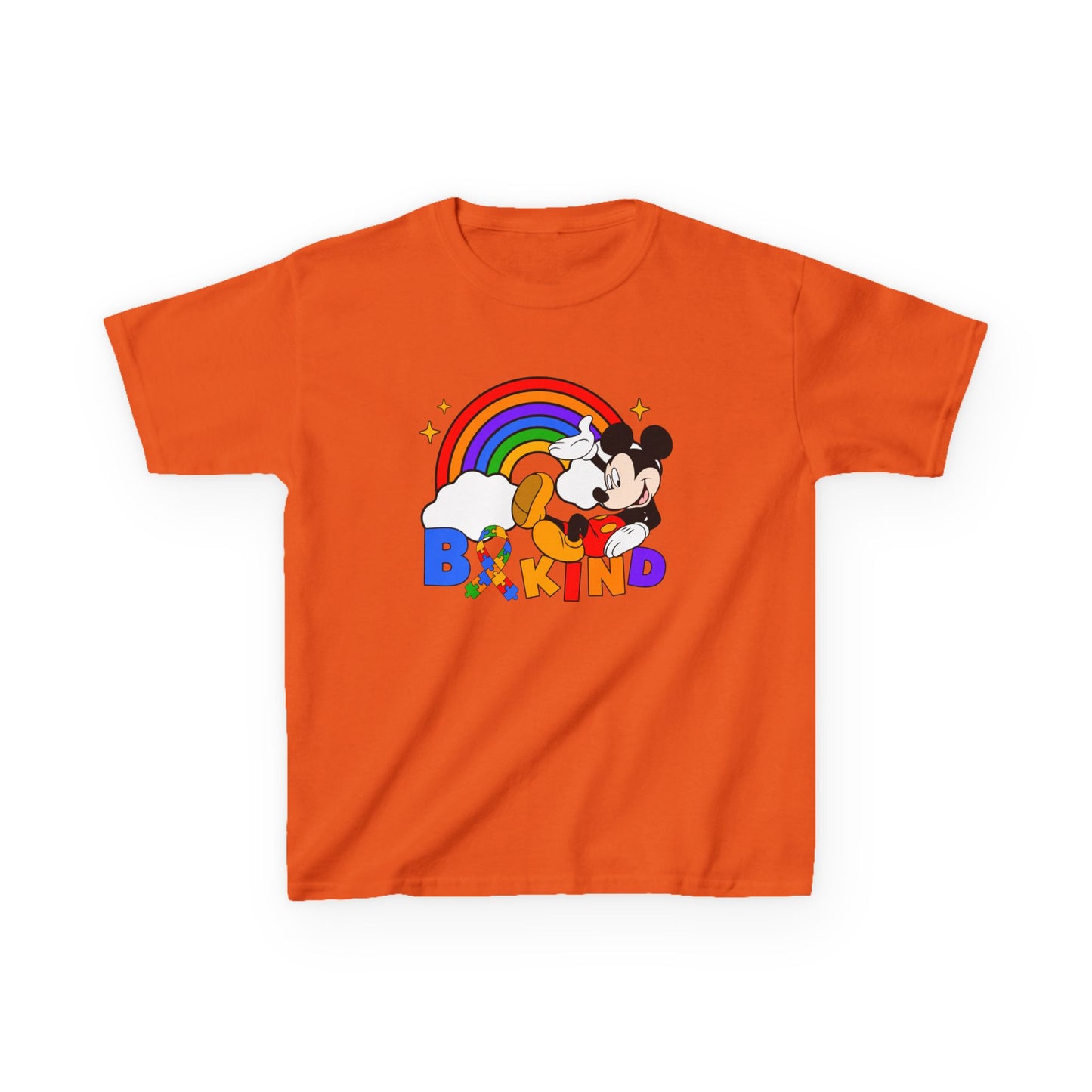 Kids Tee — Be Kind Rainbow Character Design