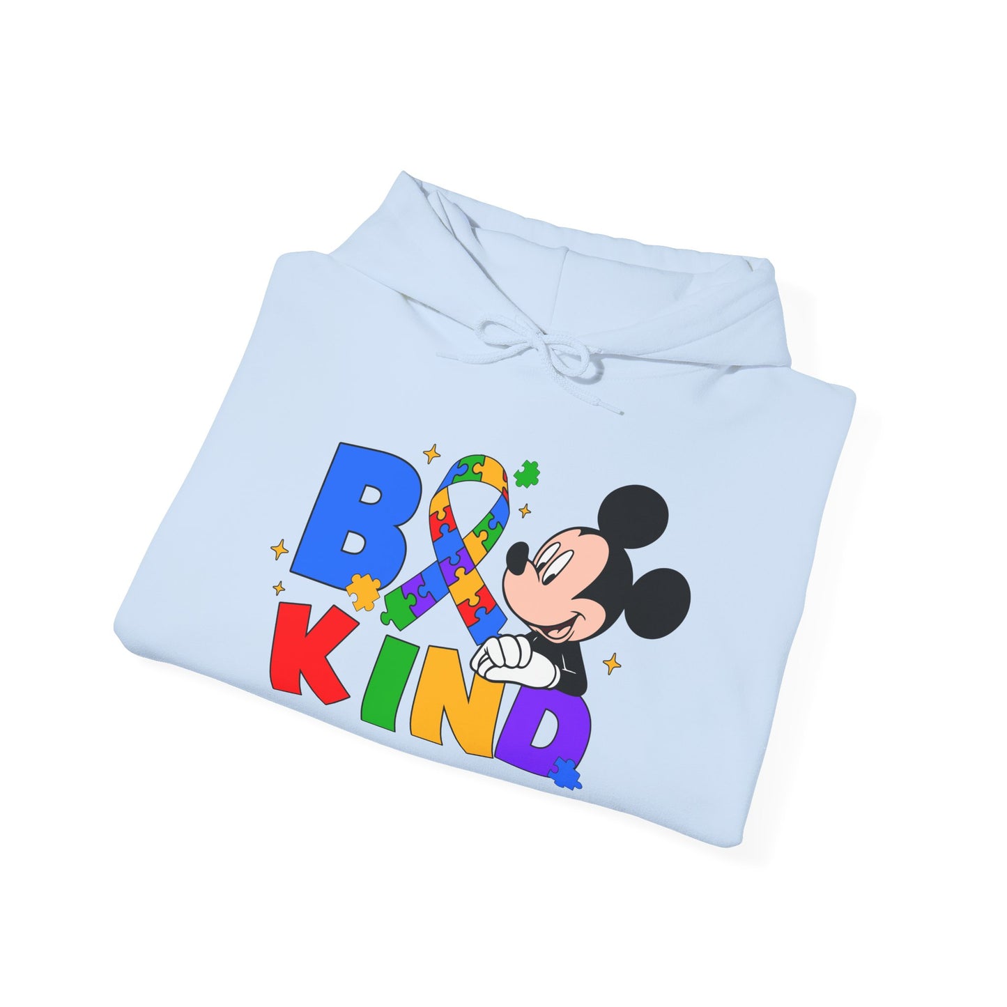 Be Kind Hoodie — Rainbow Ribbon Mickey Mouse Anti-Bullying Sweatshirt