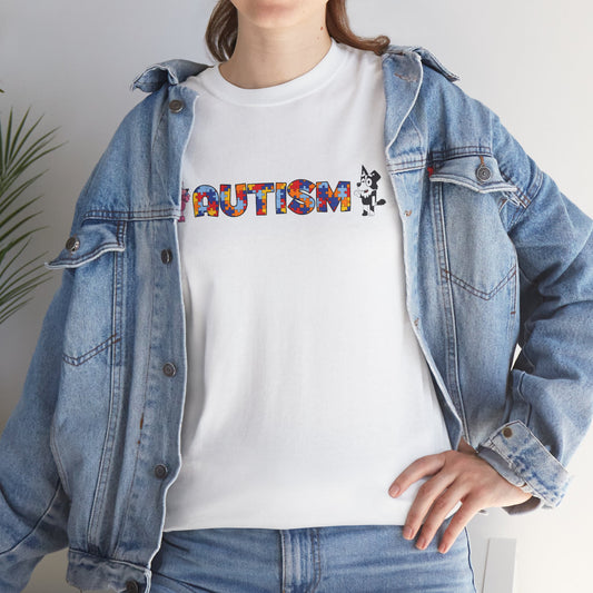 Autism Awareness Puzzle-Pattern T-Shirt