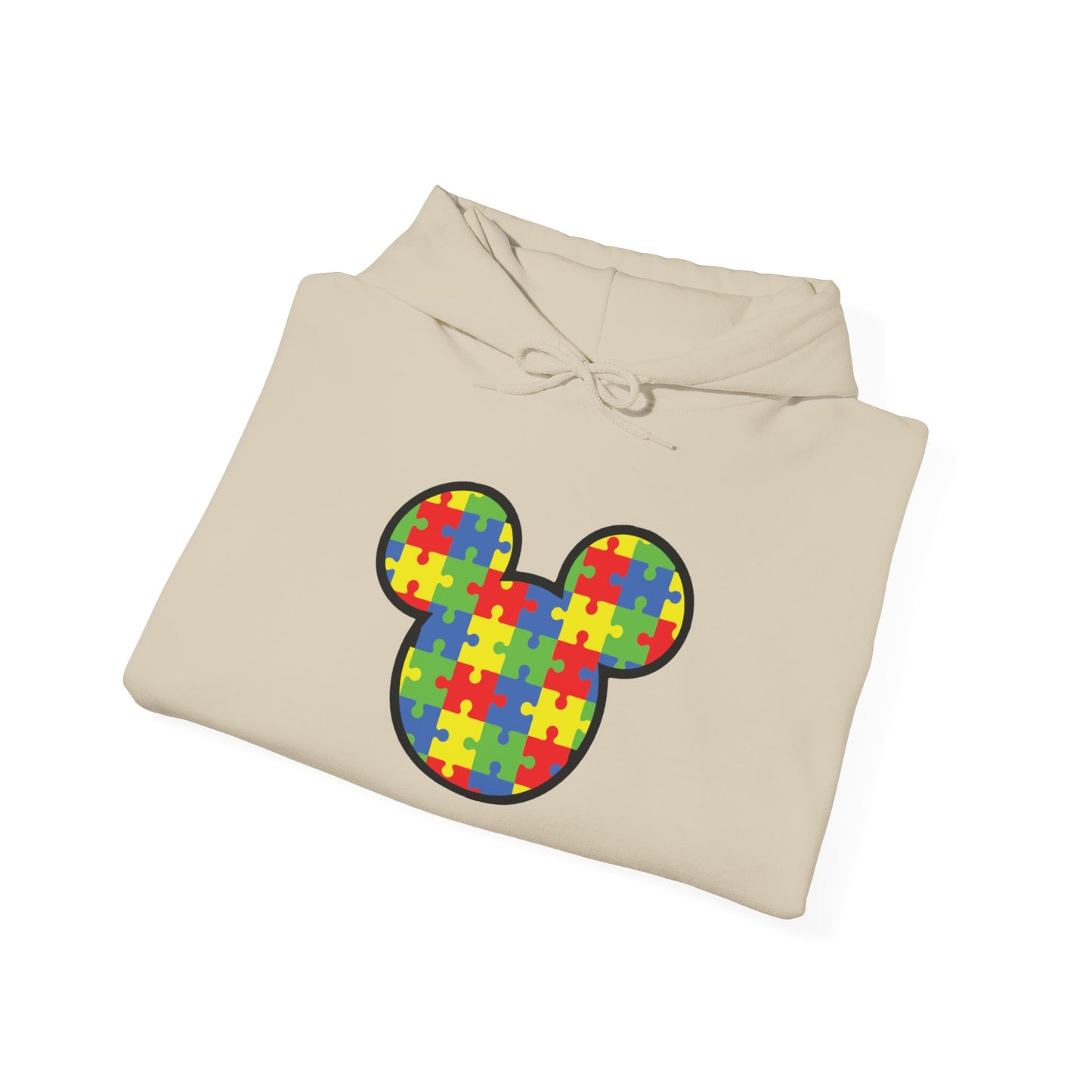 Colorful Puzzle Mickey Hoodie - Unisex Heavy Blend®