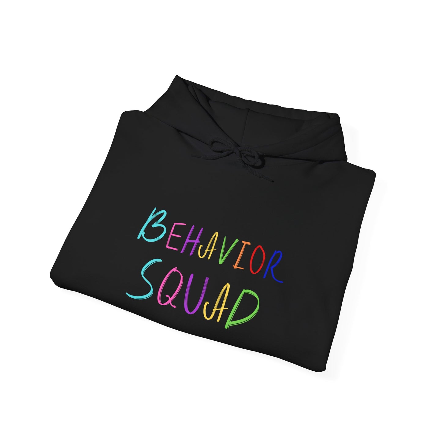 Behavior Squad Hoodie — Pastel Handwritten Teacher & Classroom Crew Pullover