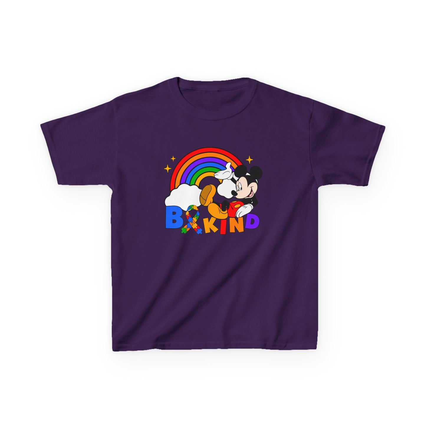 Kids Tee — Be Kind Rainbow Character Design