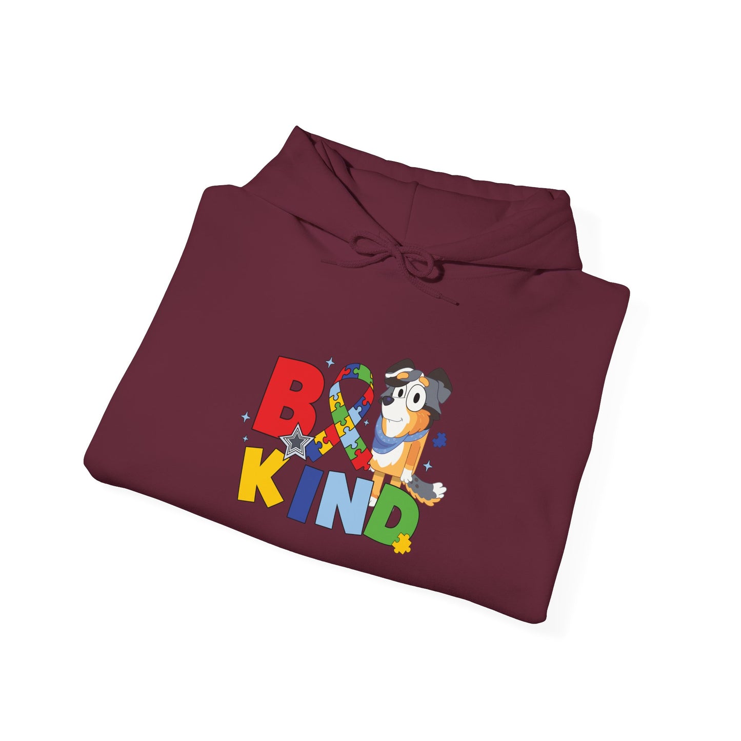 Be Kind Rainbow Ribbon Hoodie — Autism Awareness Cute Penguin Sweatshirt