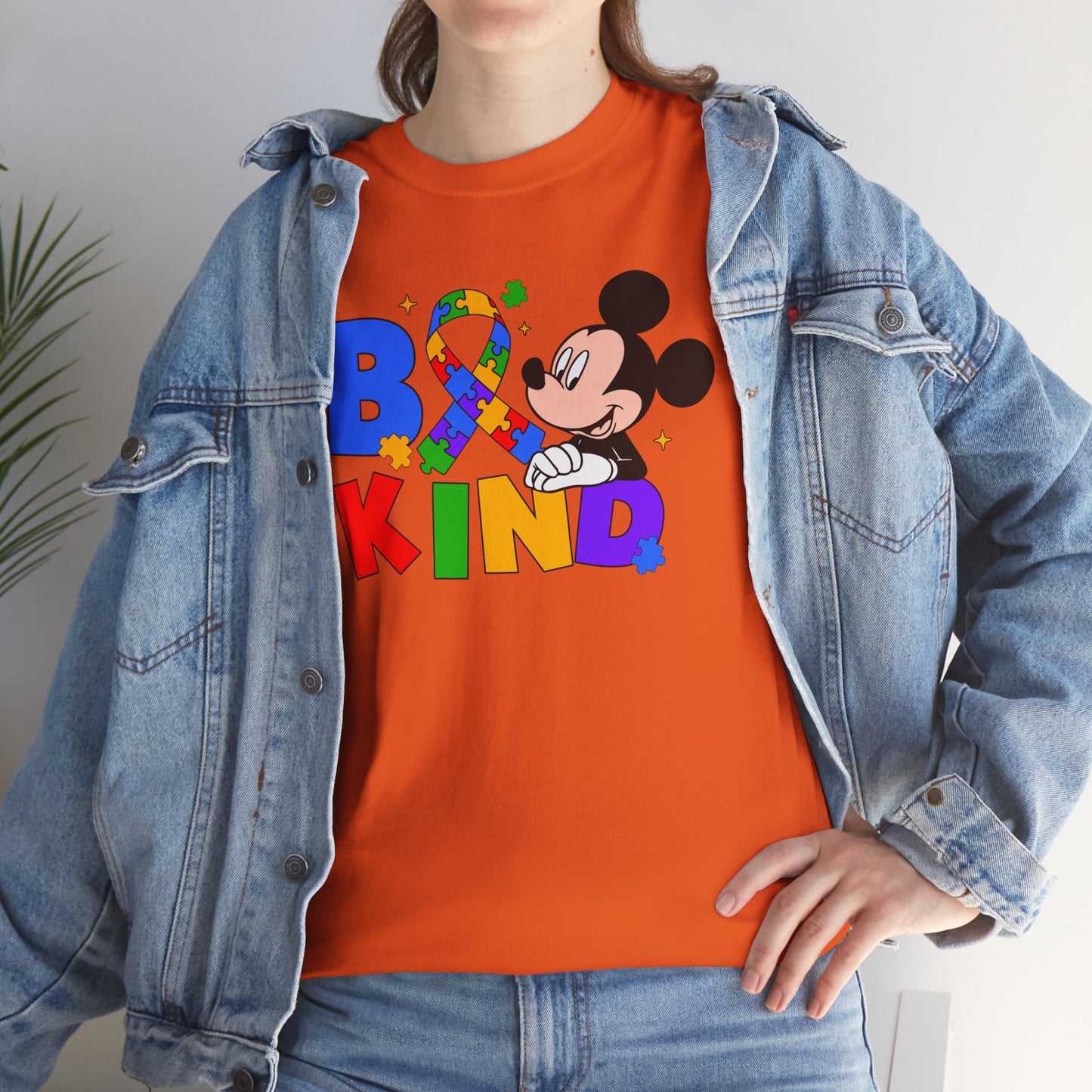 Be Kind Kids T‑Shirt — Colorful Ribbon & Character Graphic