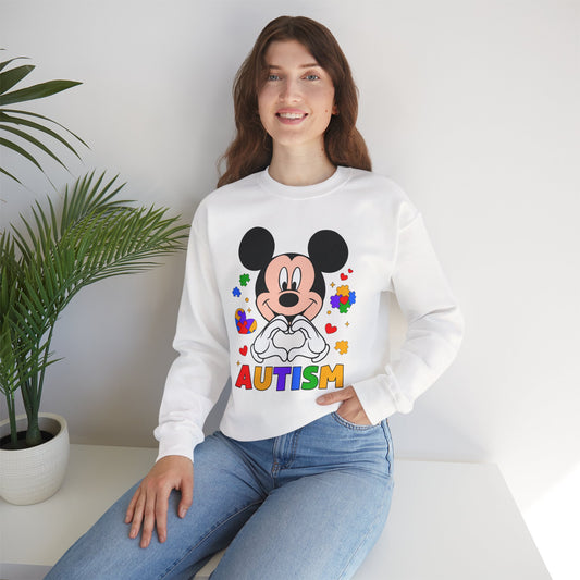 Autism Awareness Cartoon Crewneck Sweatshirt