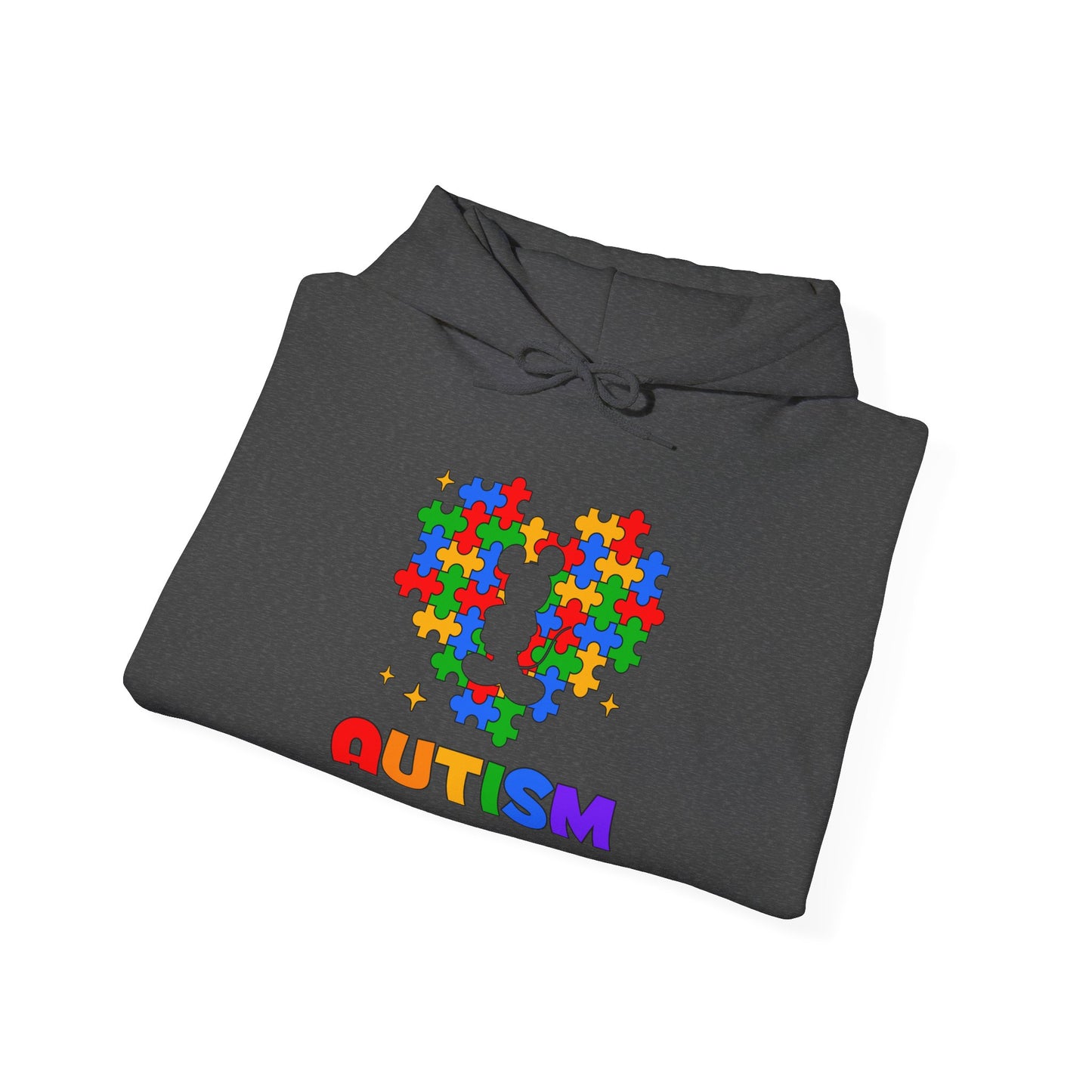 Autism Puzzle Heart Hoodie — Colorful Awareness Sweatshirt