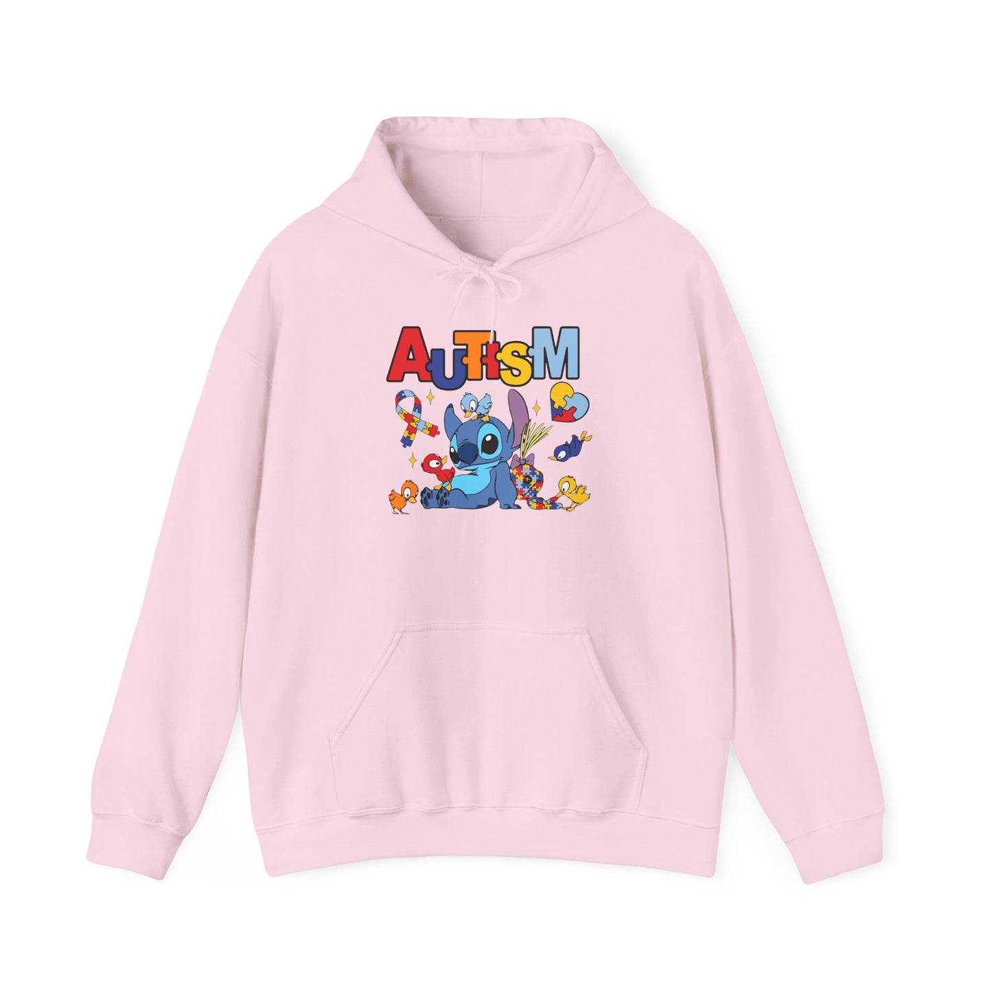 Autism Awareness Hoodie — Colorful Puzzle Heart Support Design
