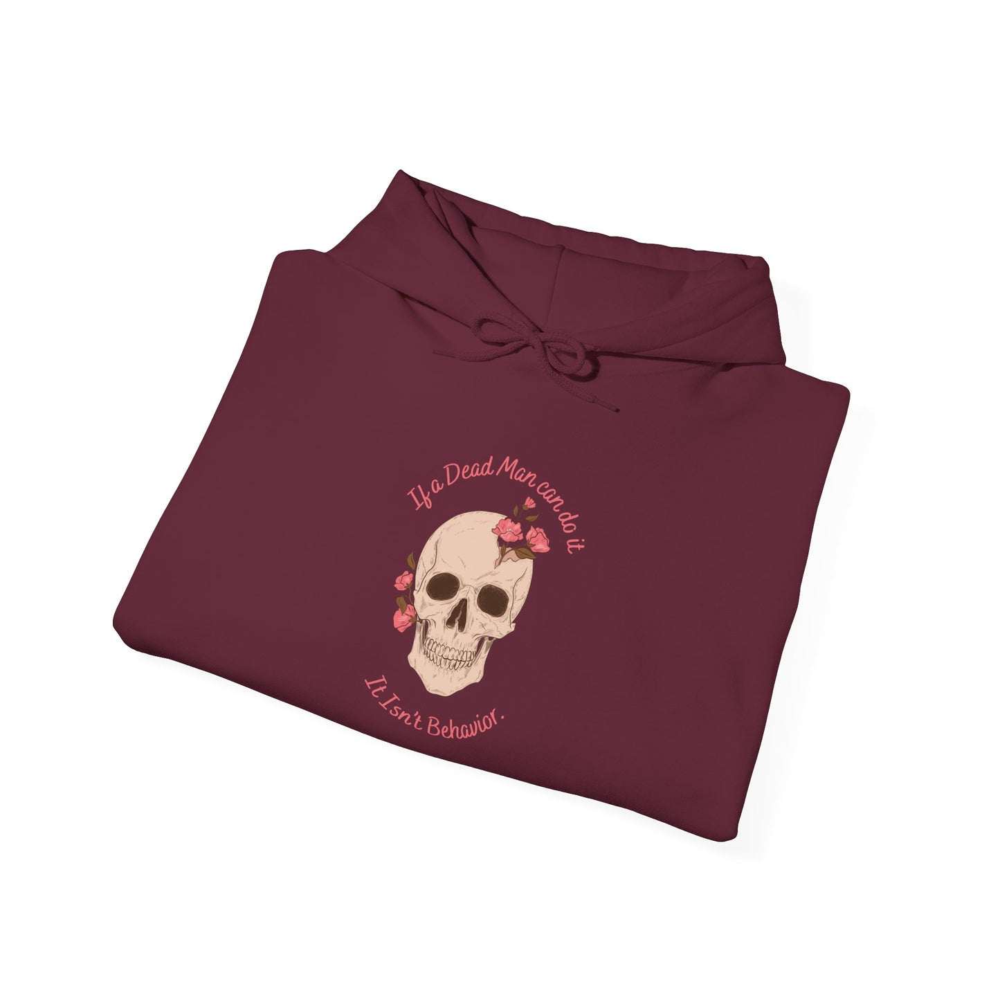 Skull & Roses Hoodie — "I Loved You Once, I Still Do" Floral Skull Sweatshirt