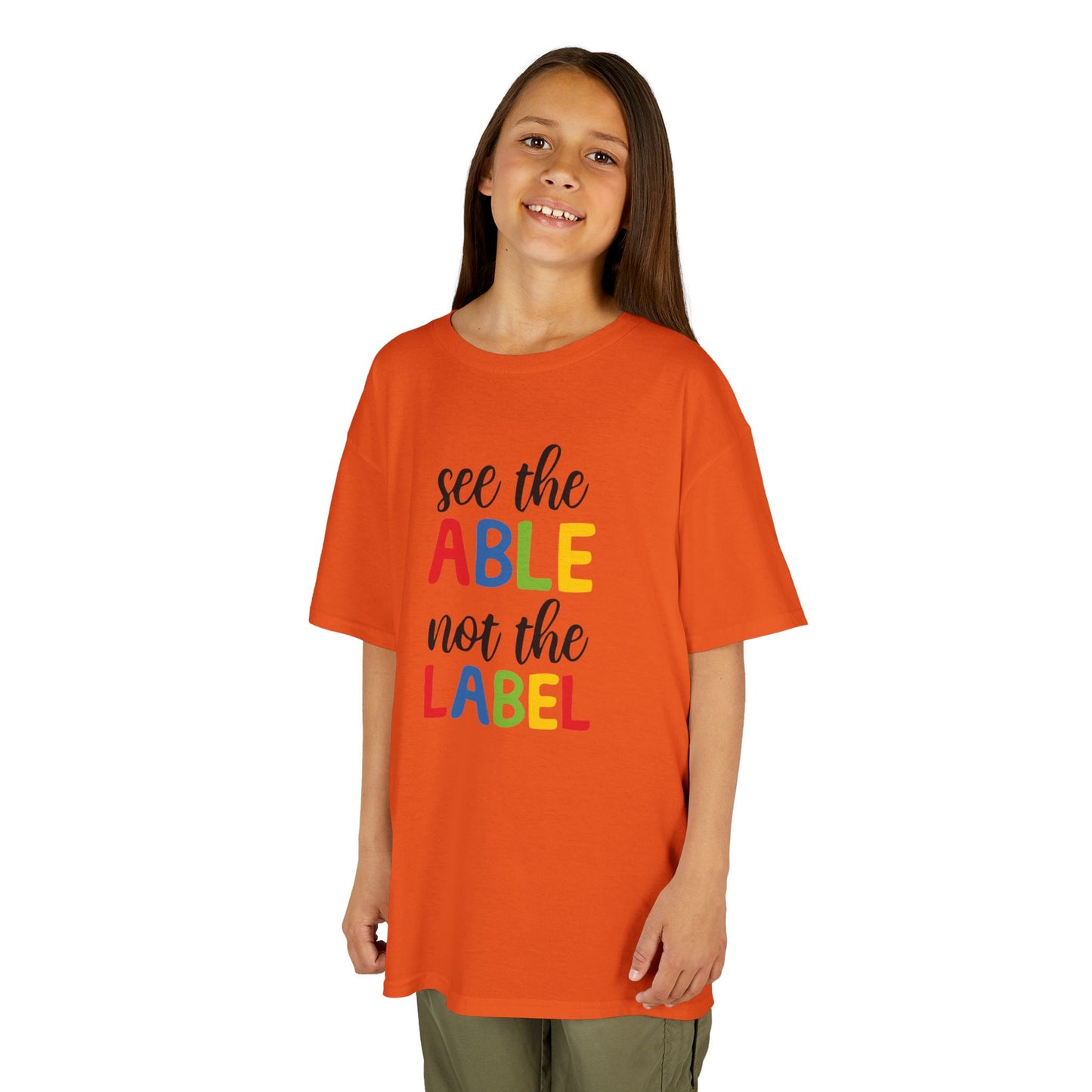 Kids Inspirational Tee - 'See the Able, Not the Label'