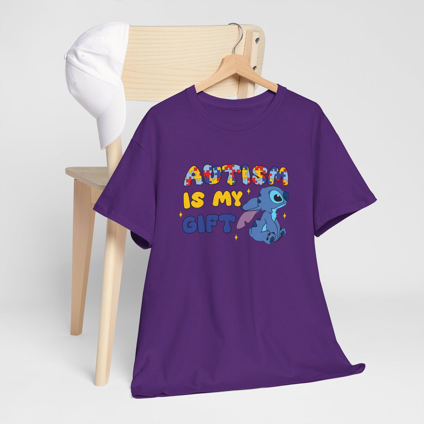 Autism Is My Gift T-Shirt — Colorful Puzzle Heart Design